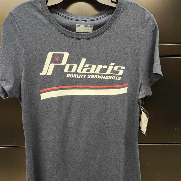 Polaris Ladies Heritage Tri-Blend Tee, Navy - Picture 1 of 5